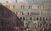 Francesco Guardi The Coronation of the Doge on the Staircase of the Giants at the Ducal Palace (mk05) Germany oil painting artist